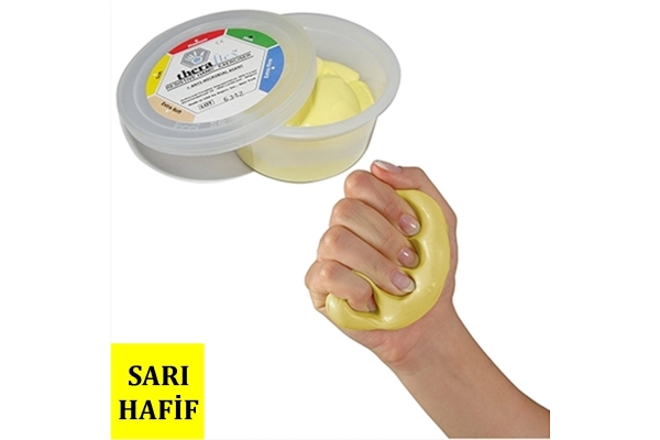 MVS Thera Flex Putty, El Egzersiz Hamuru 85 gr 2-Sarı (Çok Hafif)