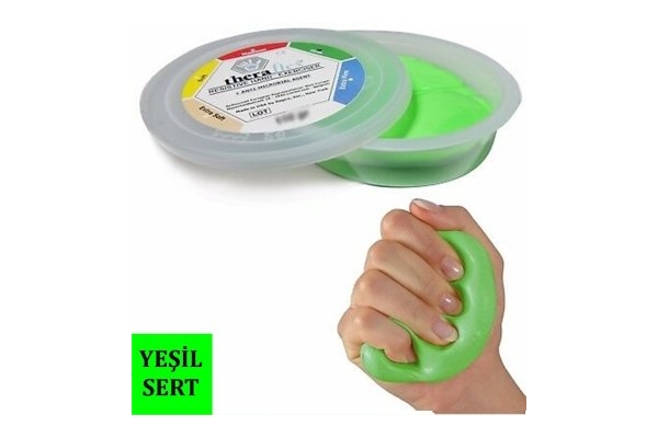 MVS Thera Flex Putty, El Egzersiz Hamuru 85 gr 4-Yeşil (Orta)