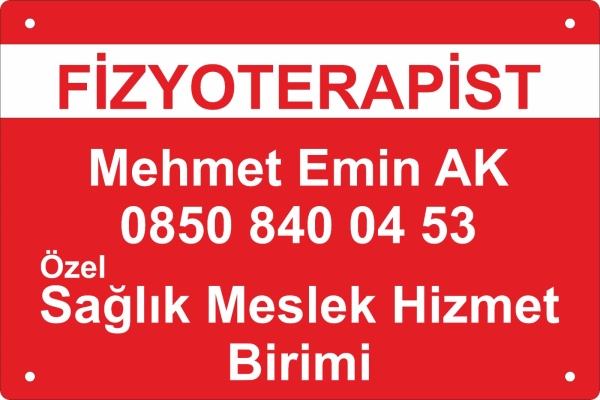 İç Tabela Kırmızı Pleksi