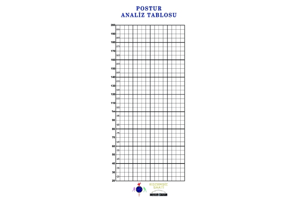 POSTUR ANALİZ TABLOSU - BRANDA BASKI ASKISIZ YAPIŞTIRMALI