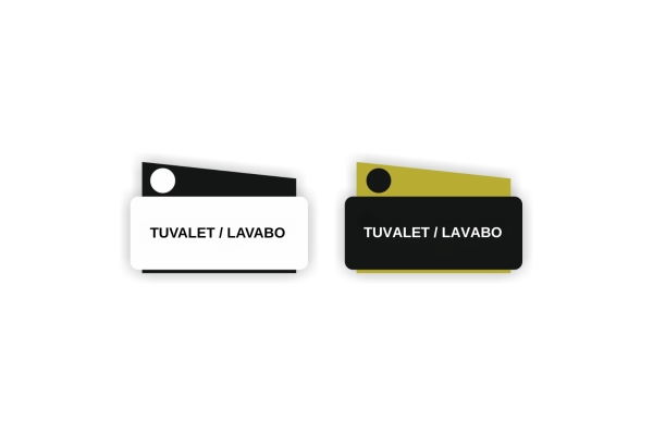 Kapı İsimliği '' TUVALET / LAVABO '' Görseli