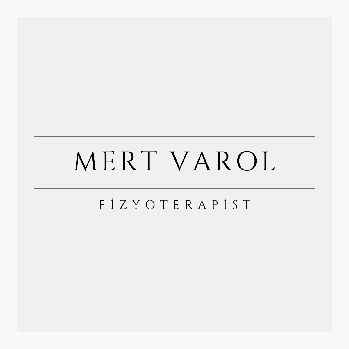 Fizyoterapist Mert Varol